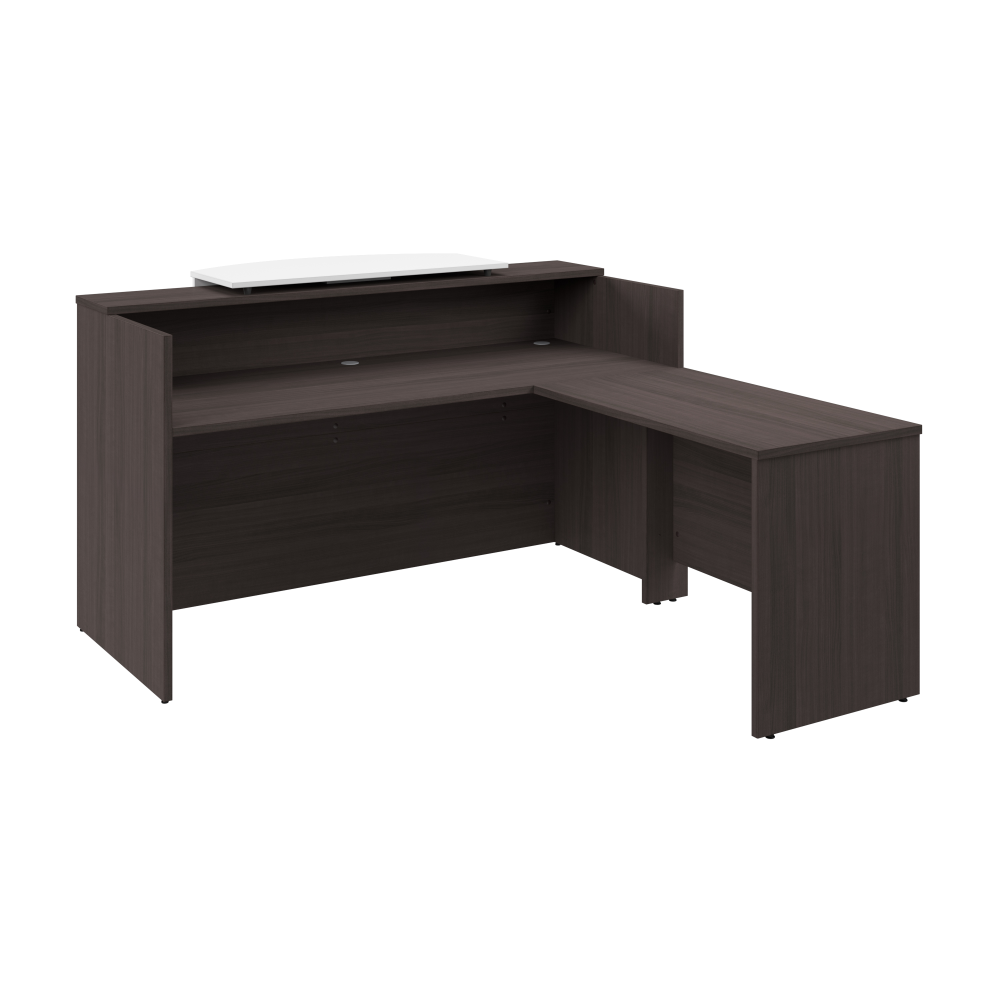 Shop Bush Business Furniture Arrive 72W x 72D L Shaped Reception Desk with Counter, Image 01, ARV009SG, #color_storm gray