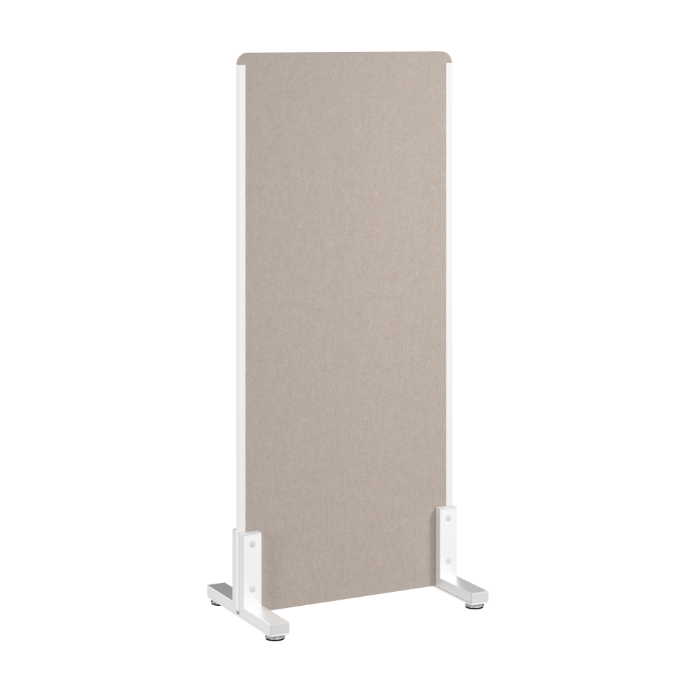 Shop Bush Business Furniture 24W x 55H Freestanding Privacy Screen, Image 01, PSP224WB-03, #color_warm beige