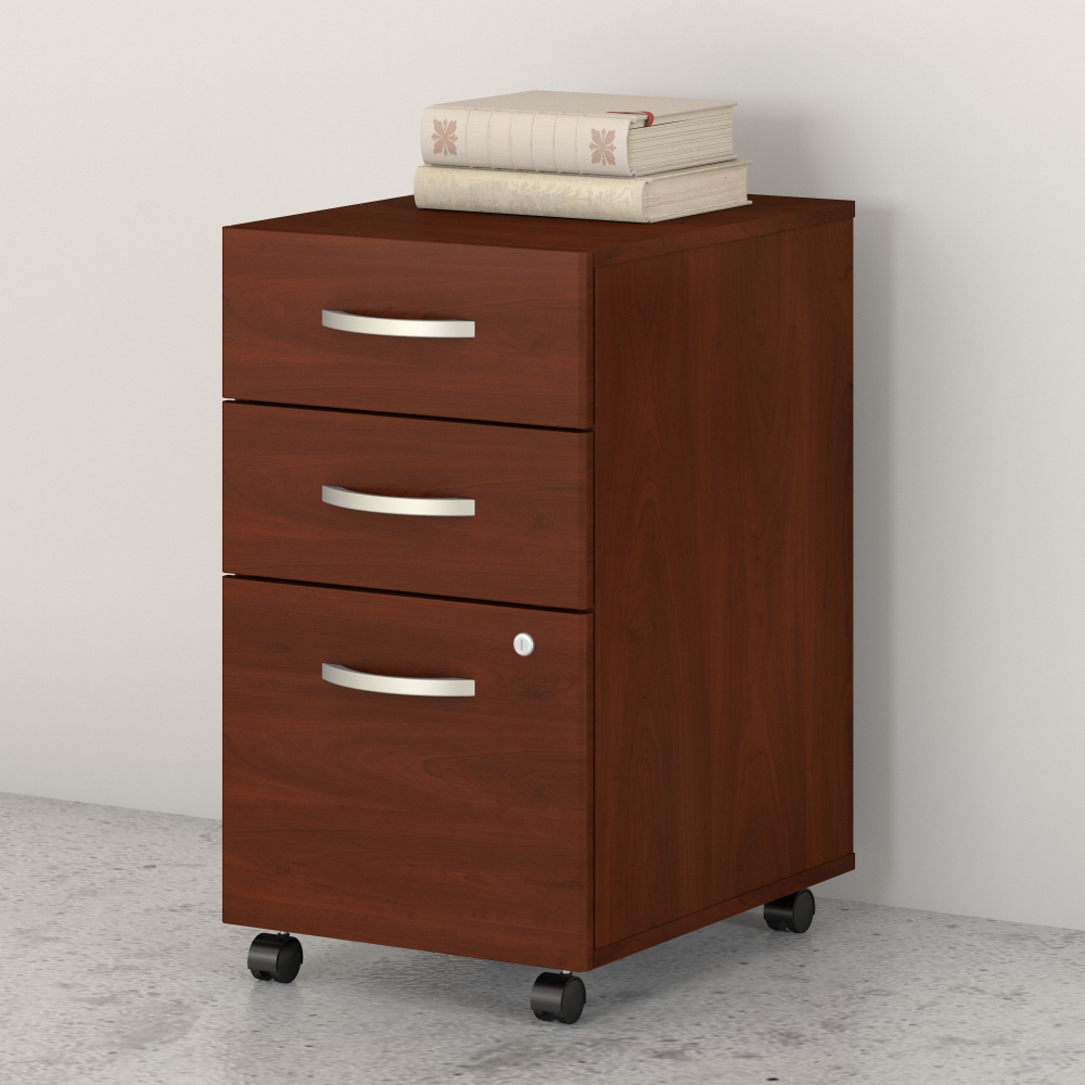 Shop Bush Business Furniture Studio C 3 Drawer Mobile File Cabinet, Image 02, SCF216HCSU, #color_hansen cherry