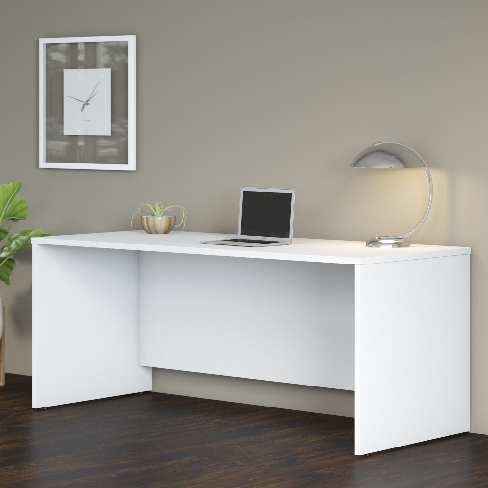 Shop Bush Business Furniture Studio C 72W x 30D Office Desk, Image 02, SCD272WH, #color_white