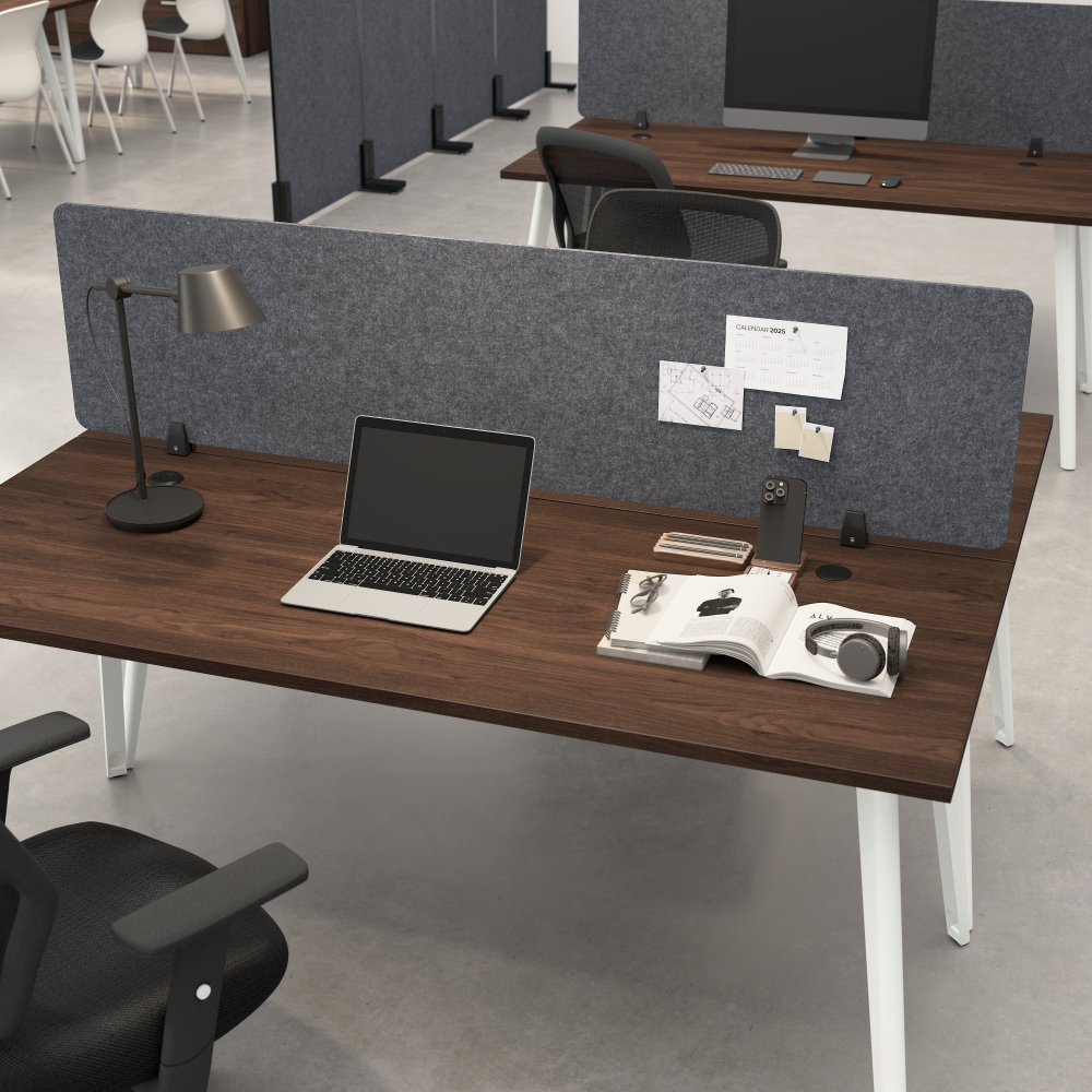 Shop Bush Business Furniture 70W Desktop Privacy Screen, Image 02, PSP170CL-03, #color_cool charcoal