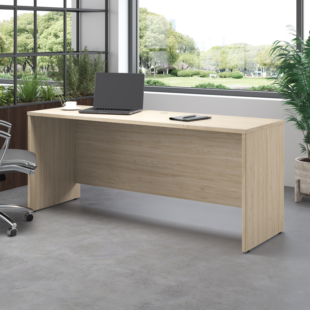 Shop Bush Business Furniture Studio C 72W x 24D Credenza Desk, Image 02, SCD372NE, #color_natural elm