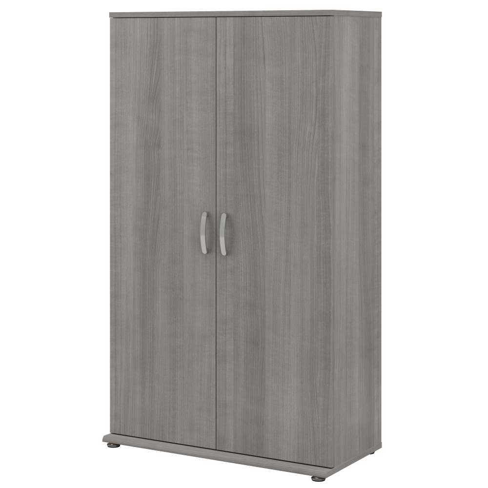 Shop Bush Business Furniture Universal Tall Storage Cabinet with Doors and Shelves, Image 01, UNS136PGK, #color_platinum gray