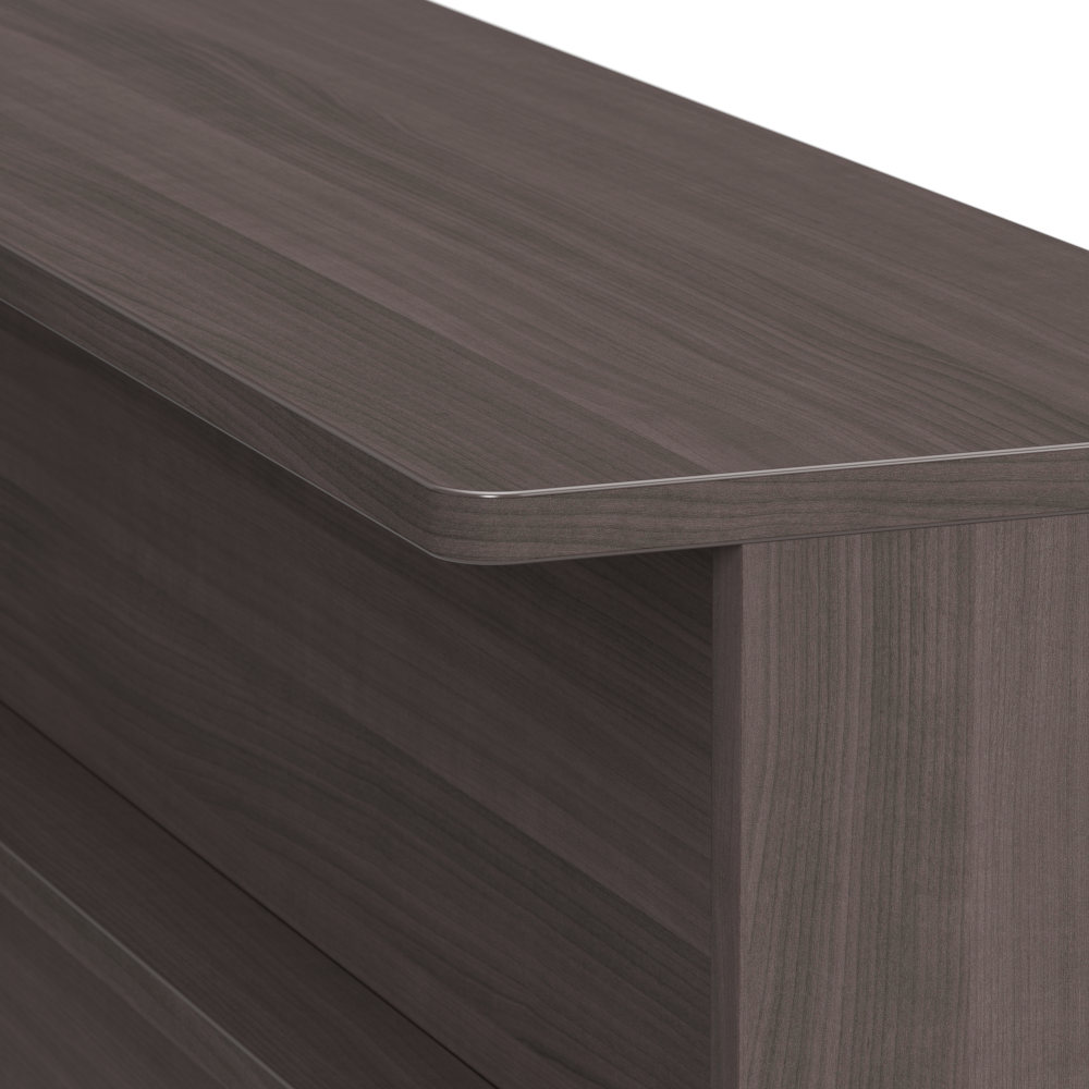 Shop Bush Business Furniture Arrive 60W x 72D L Shaped Reception Desk with Shelf, Image 06, ARV003SG, #color_storm gray