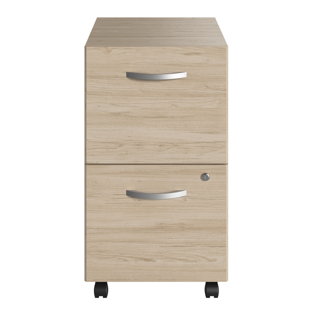 Shop Bush Business Furniture Studio C 2 Drawer Mobile File Cabinet, Image 03, SCF116NESU, #color_natural elm