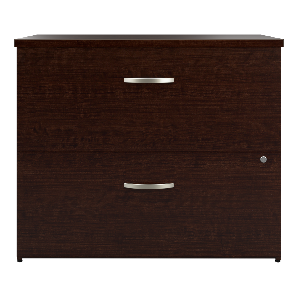 Shop Bush Business Furniture Office in an Hour 2 Drawer Lateral File Cabinet, Image 03, OIAH011MRSU, #color_mocha cherry