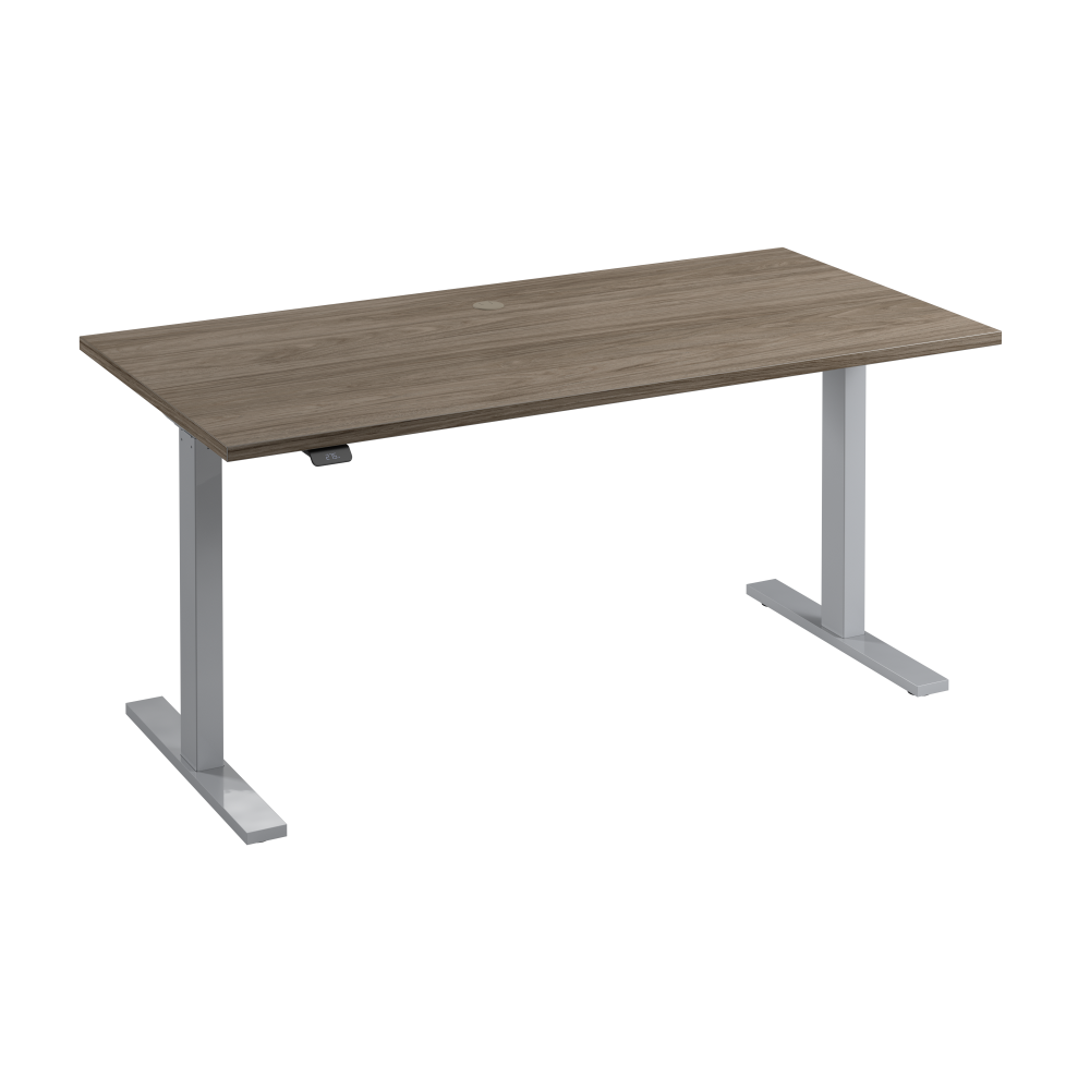 Shop Bush Business Furniture Move 60 Series 60W x 30D Electric Height Adjustable Standing Desk, Image 01, M6S6030MHSK, #color_modern hickory/cool gray metallic