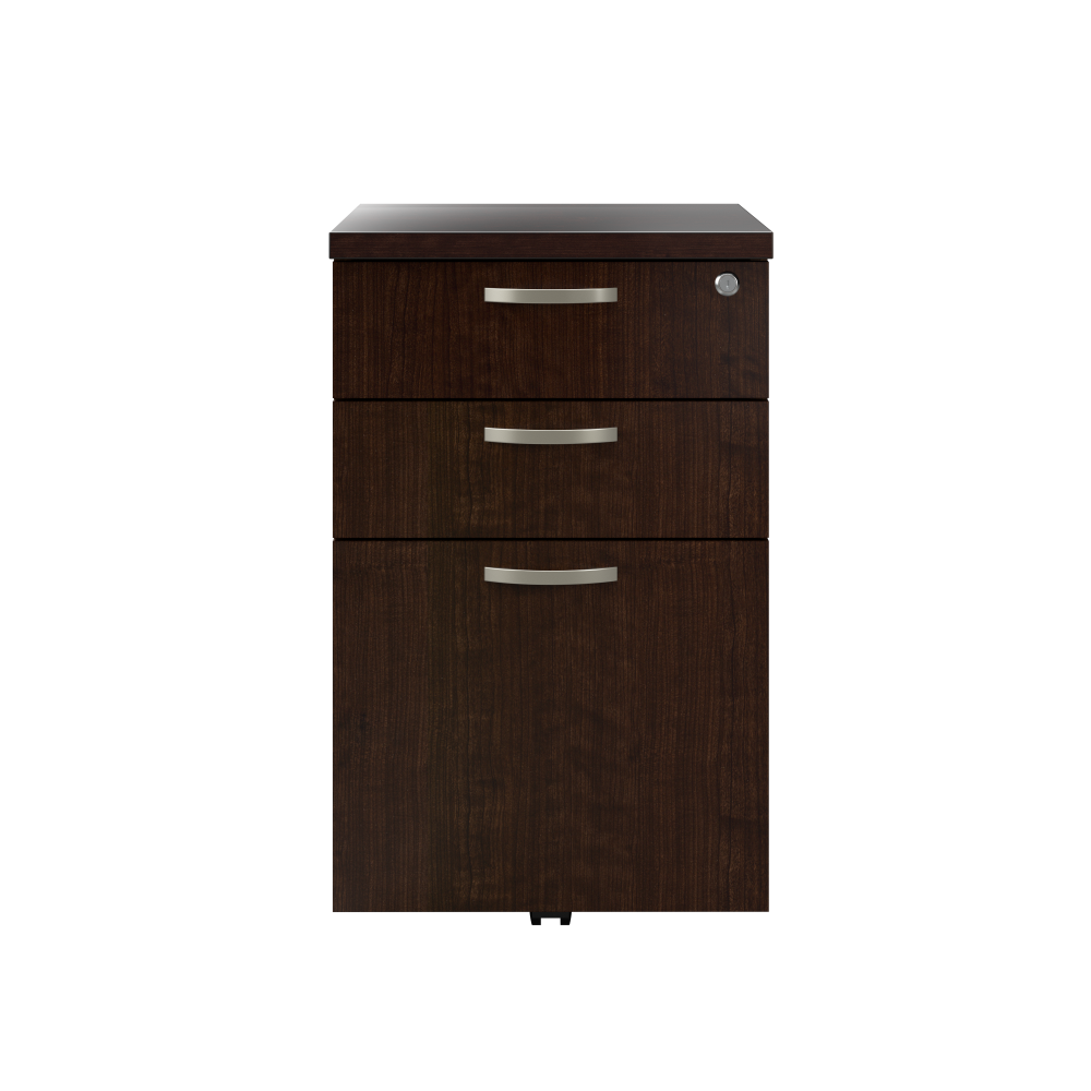 Shop Bush Business Furniture Easy Office 3 Drawer Mobile File Cabinet, Image 03, EOF116MR-03, #color_mocha cherry