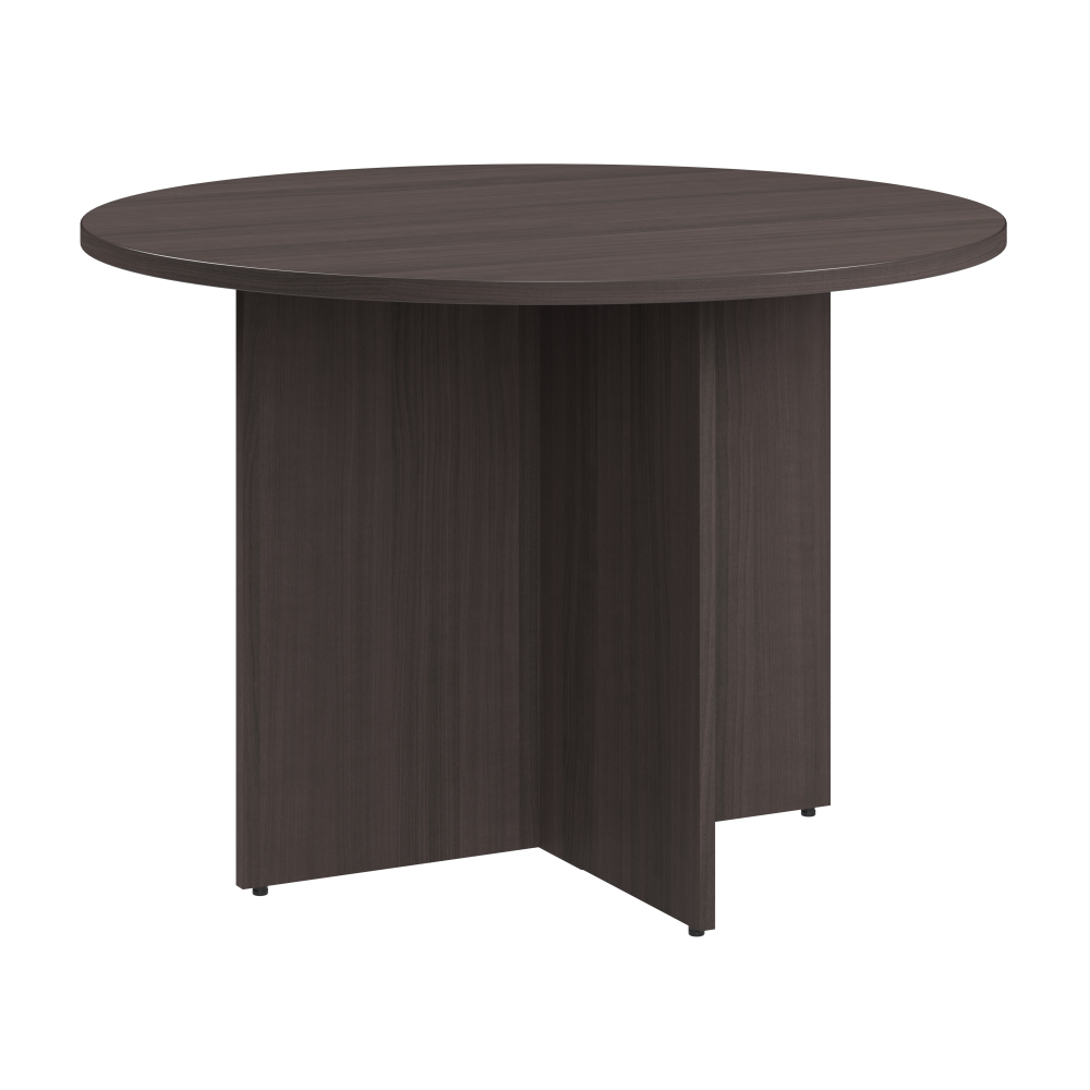 Shop Bush Business Furniture 42-inch Round Conference Table with Wood Base, Image 01, 99TB42RSG, #color_storm gray
