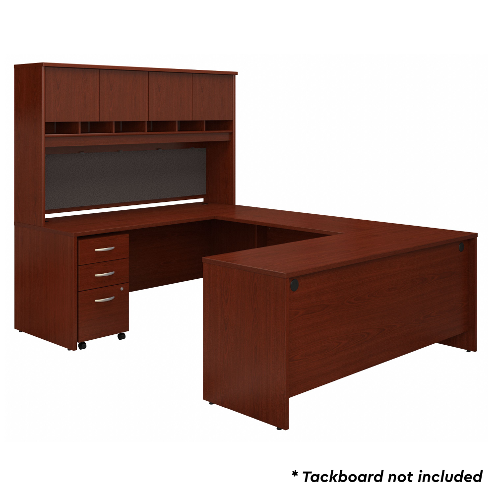 Shop Bush Business Furniture Series C 72W U Shaped Desk with Hutch and Storage, Image 03, SRC094MASU, #color_mahogany