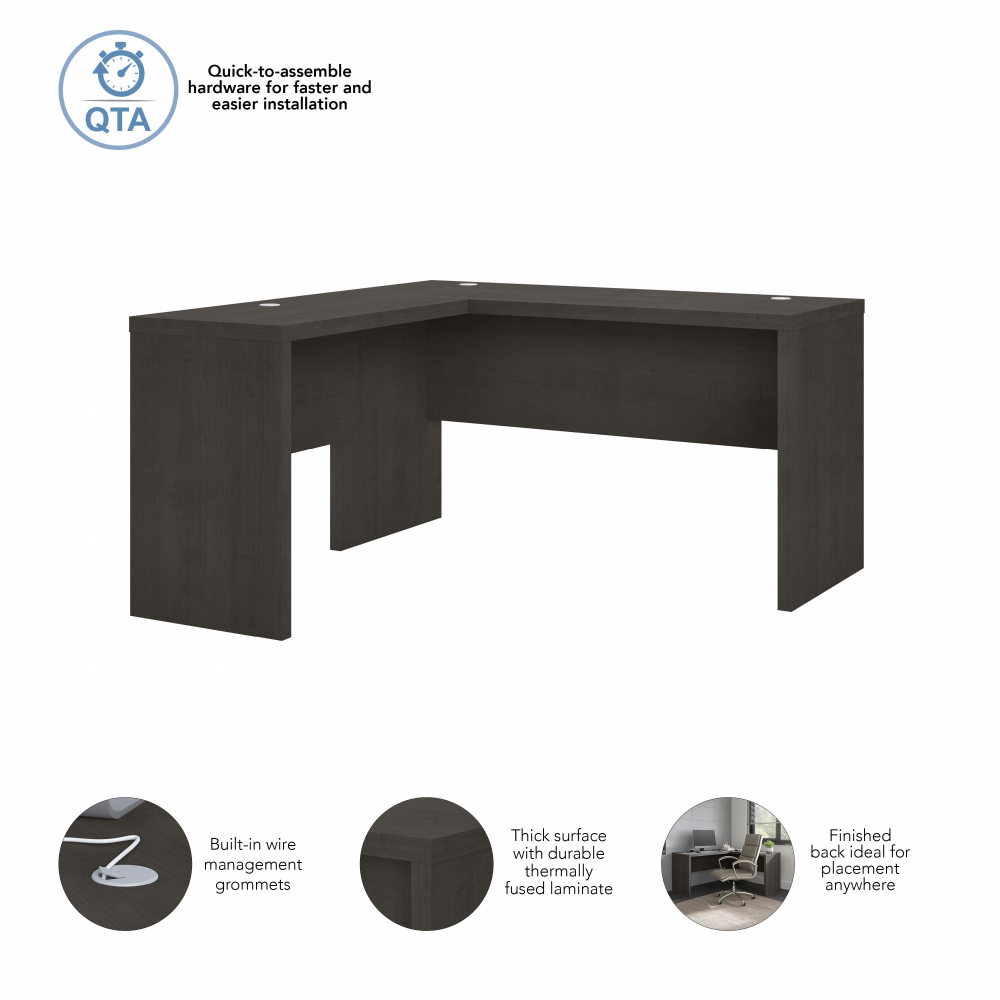 Shop Bush Business Furniture Echo L Shaped Desk, Image 06, ECH026CM, #color_charcoal maple