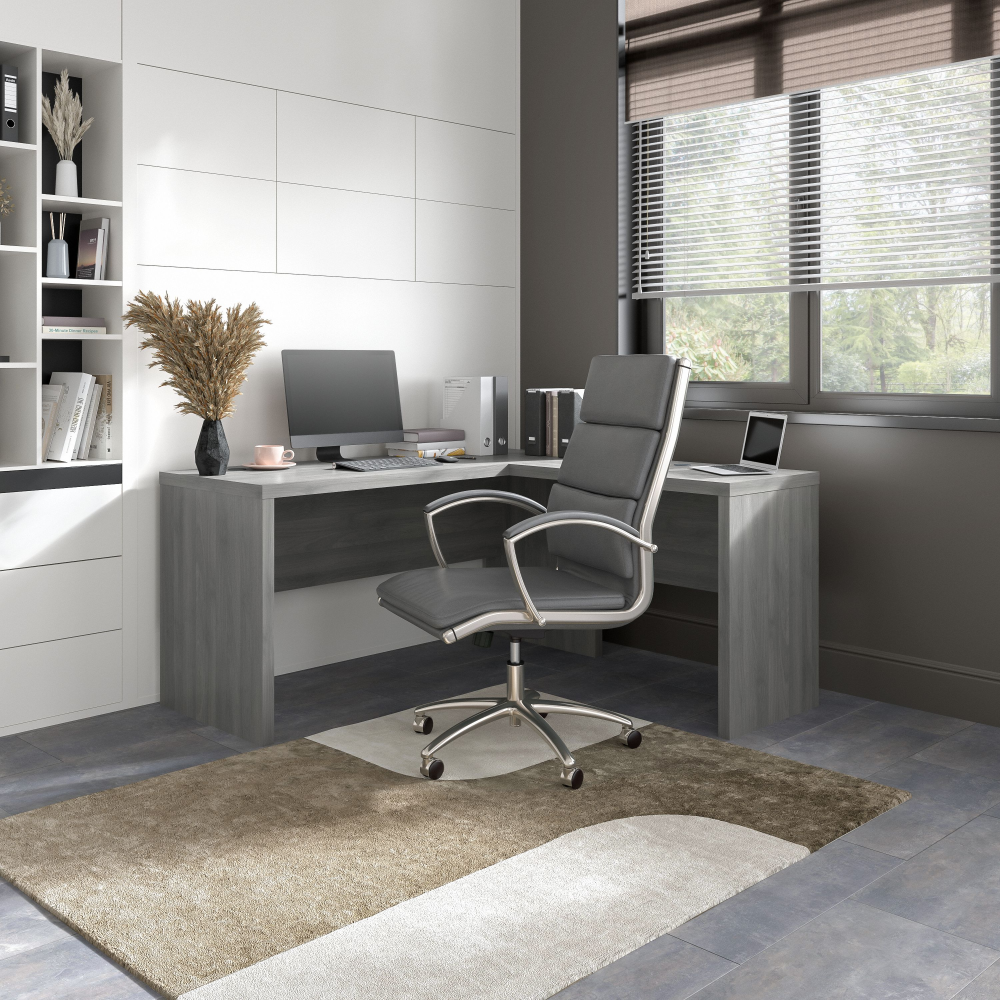 Shop Bush Business Furniture Echo L Shaped Desk, Image 02, ECH026MG, #color_modern gray