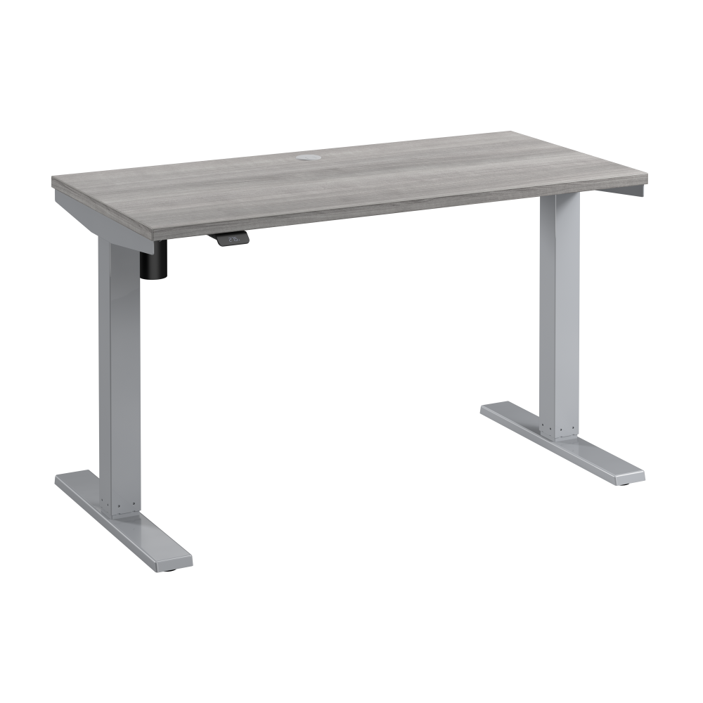 Shop Bush Business Furniture Move 40 Series 48W x 24D Electric Height Adjustable Standing Desk, Image 01, M4S4824PGSK, #color_platinum gray/cool gray metallic