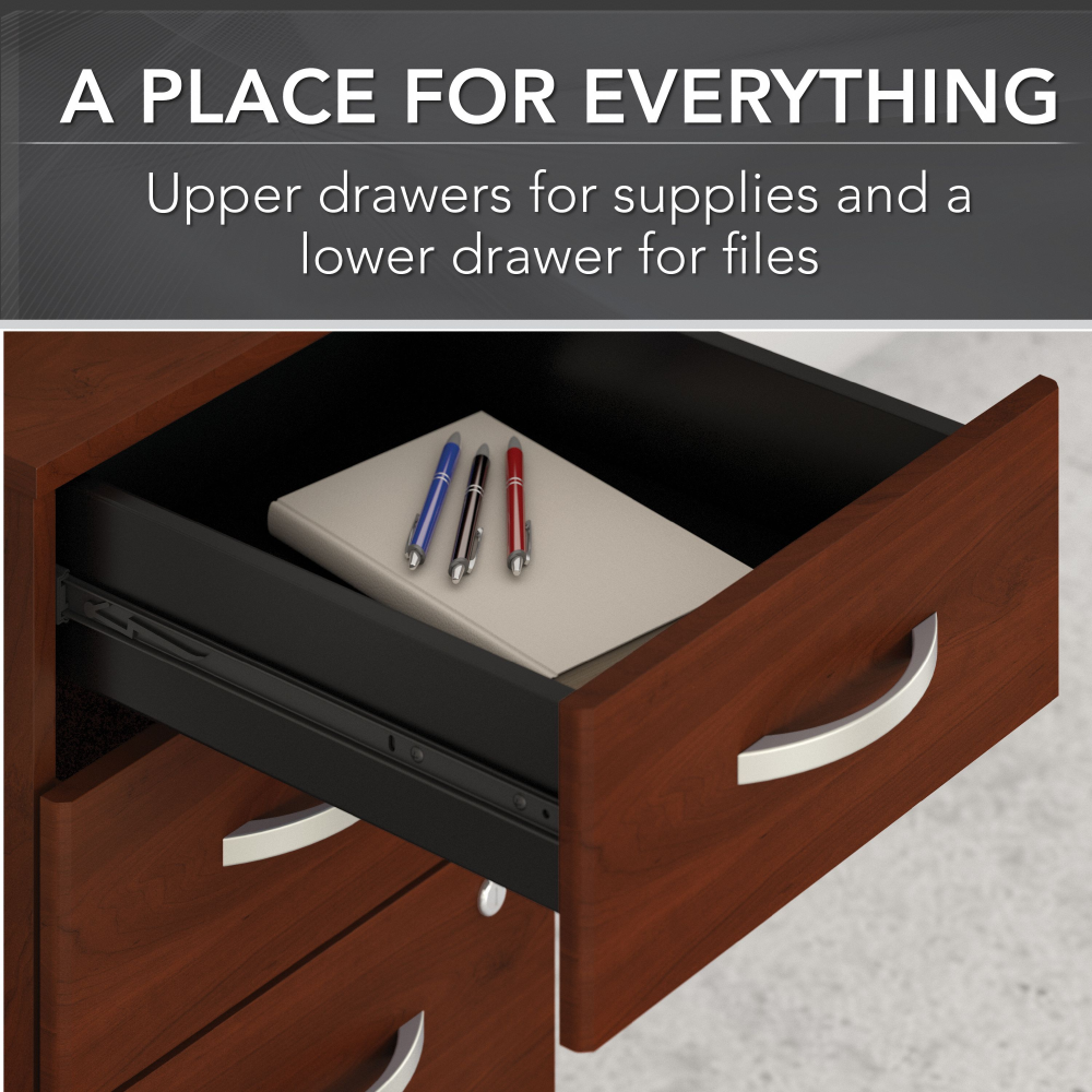 Shop Bush Business Furniture Studio C 3 Drawer Mobile File Cabinet, Image 05, SCF216HCSU, #color_hansen cherry