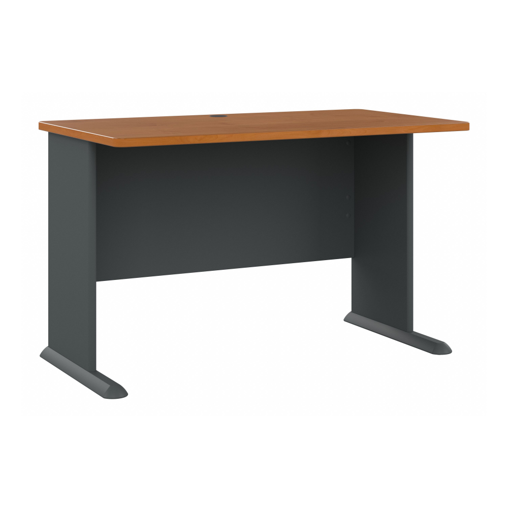 Shop Bush Business Furniture Series A 48W Desk, Image 01, WC57448, #color_natural cherry/slate