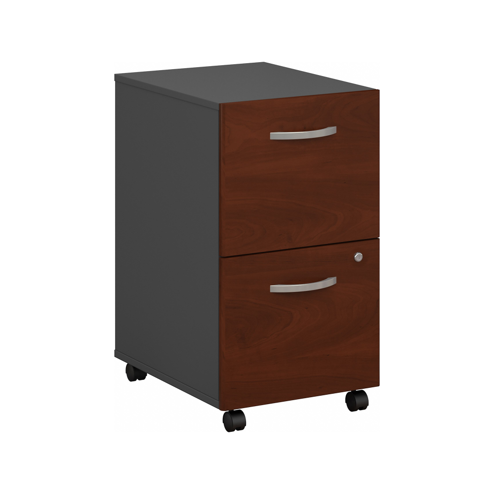 Shop Bush Business Furniture Series C 2 Drawer Mobile File Cabinet, Image 01, WC24452, #color_hansen cherry/graphite gray