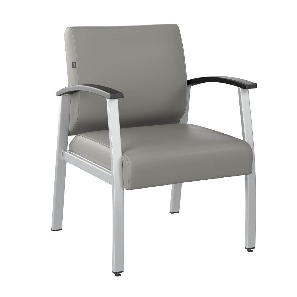 Shop Bush Business Furniture Arrive Waiting Room Guest Chair with Arms, Image 01, CH3901GVL-03, #color_light gray vinyl