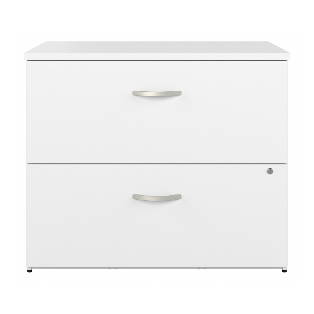 Shop Bush Business Furniture Hybrid 2 Drawer Lateral File Cabinet - Assembled, Image 03, HYF136WHSU-Z, #color_white