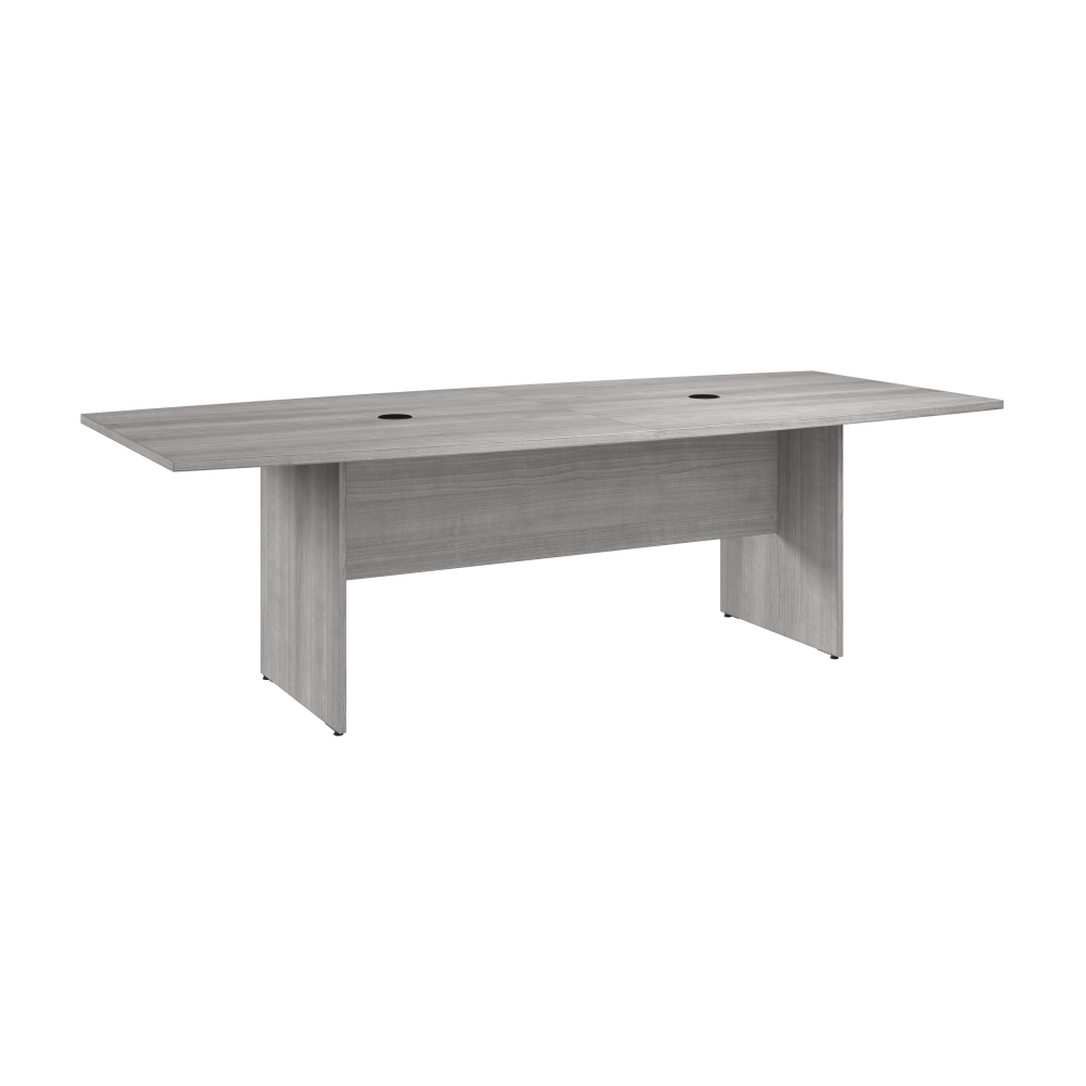 Shop Bush Business Furniture 96-inch Office Conference Table with Wood Base, Image 01, 99TB9642PGK, #color_platinum gray