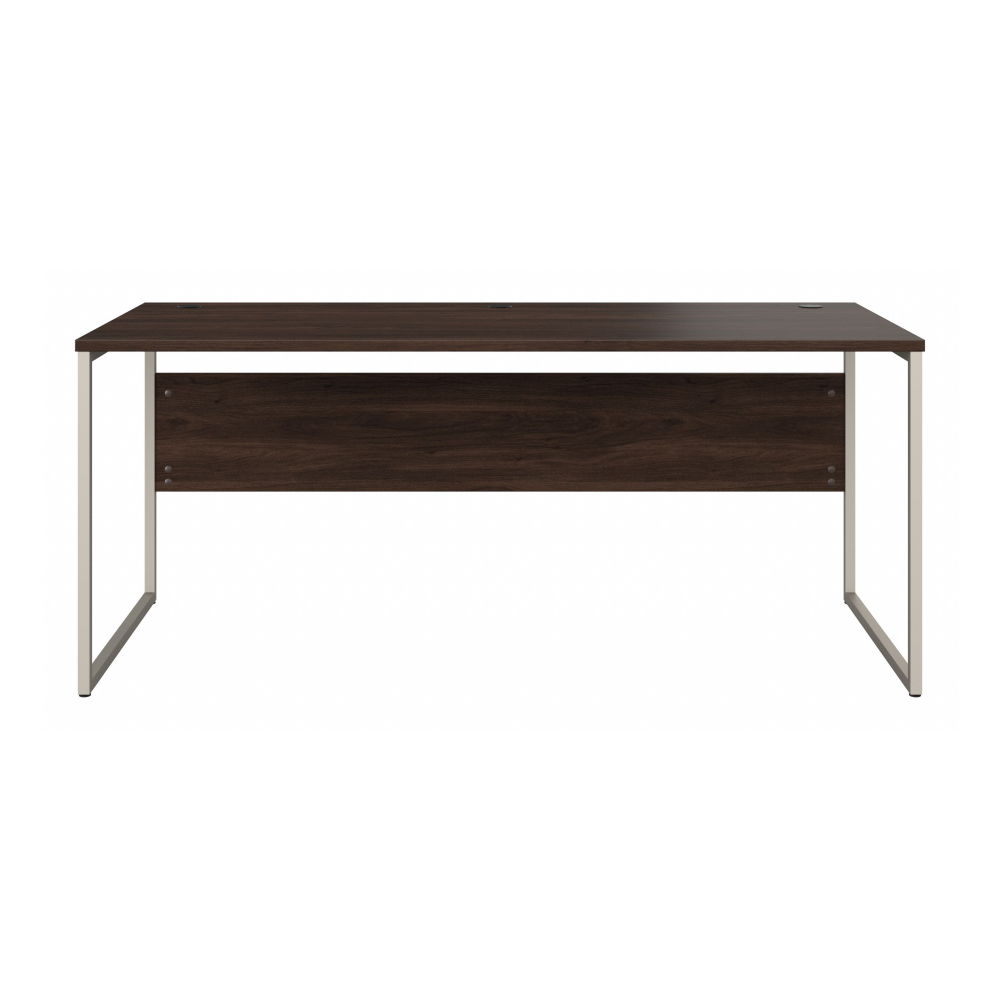 Shop Bush Business Furniture Hybrid 72W x 30D Computer Table Desk with Metal Legs, Image 03, HYD373BW, #color_black walnut