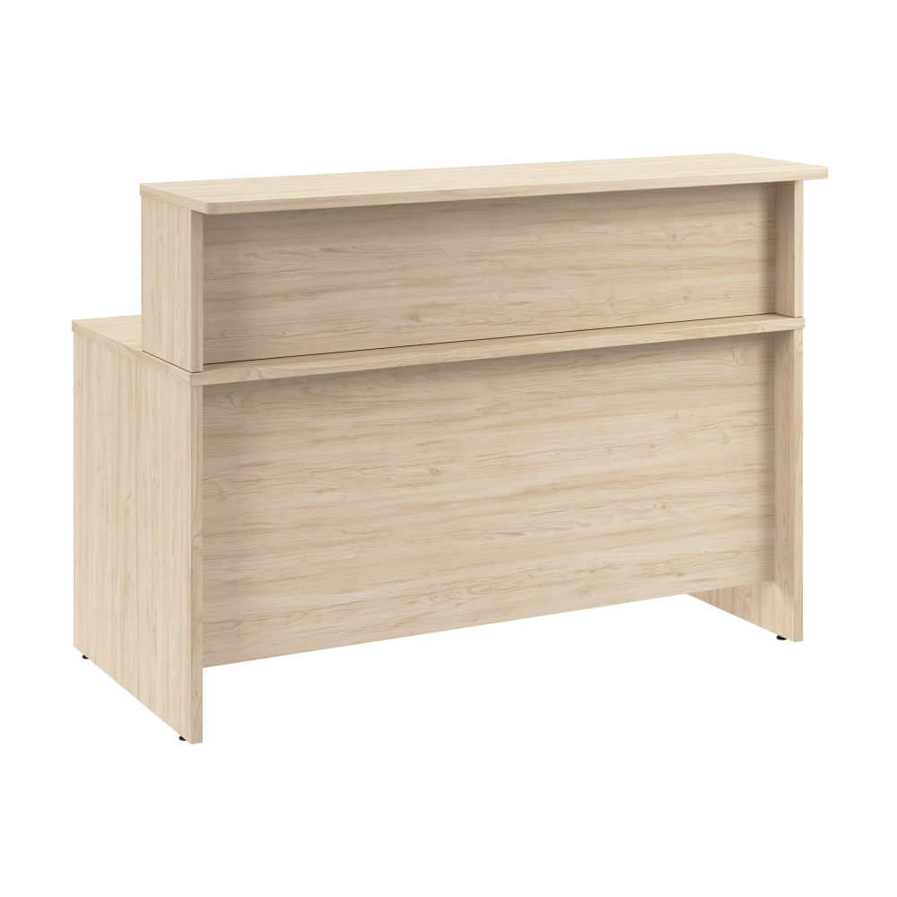 Shop Bush Business Furniture Arrive 60W x 30D Reception Desk with Shelf, Image 03, ARV001NE, #color_natural elm