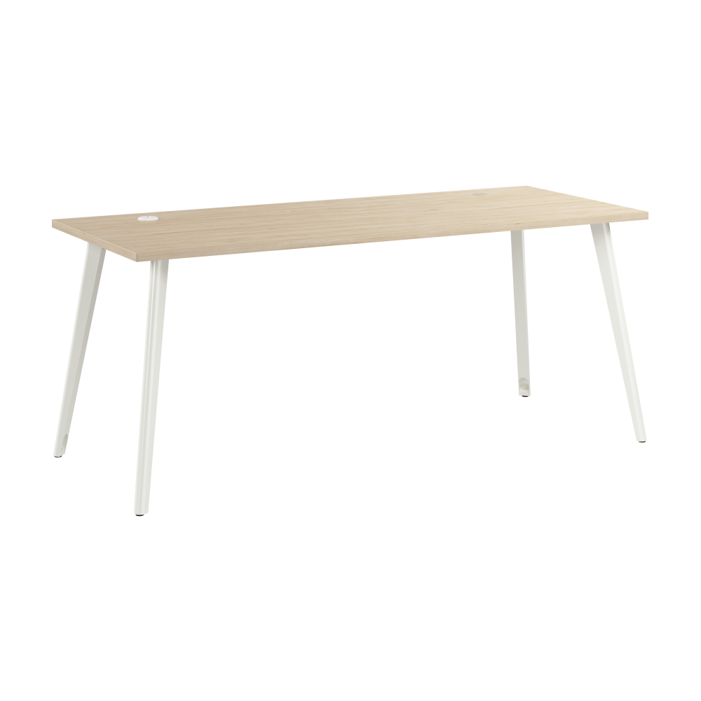 Shop Bush Business Furniture Vista 72W x 30D Computer Desk with Splayed Metal Legs, Image 01, VSD172NE, #color_natural elm