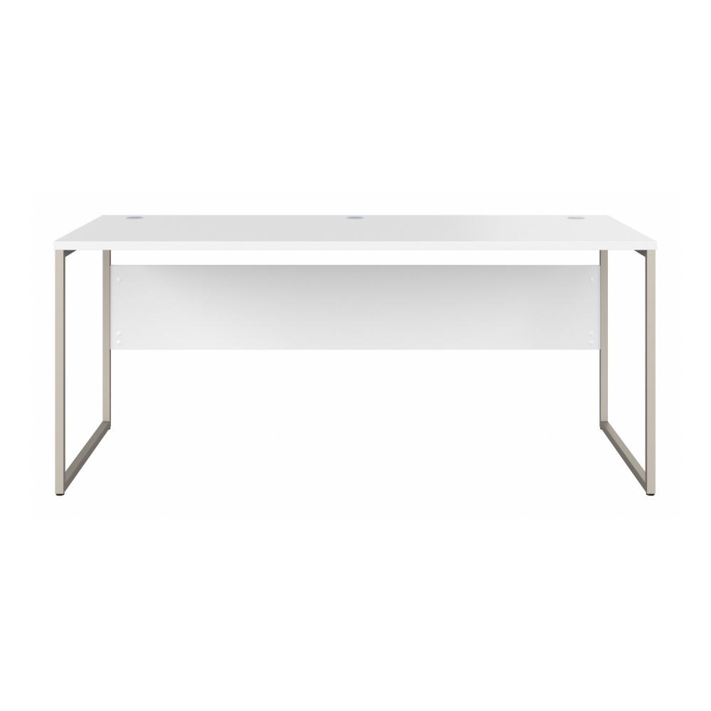 Shop Bush Business Furniture Hybrid 72W x 30D Computer Table Desk with Metal Legs, Image 03, HYD373WH, #color_white