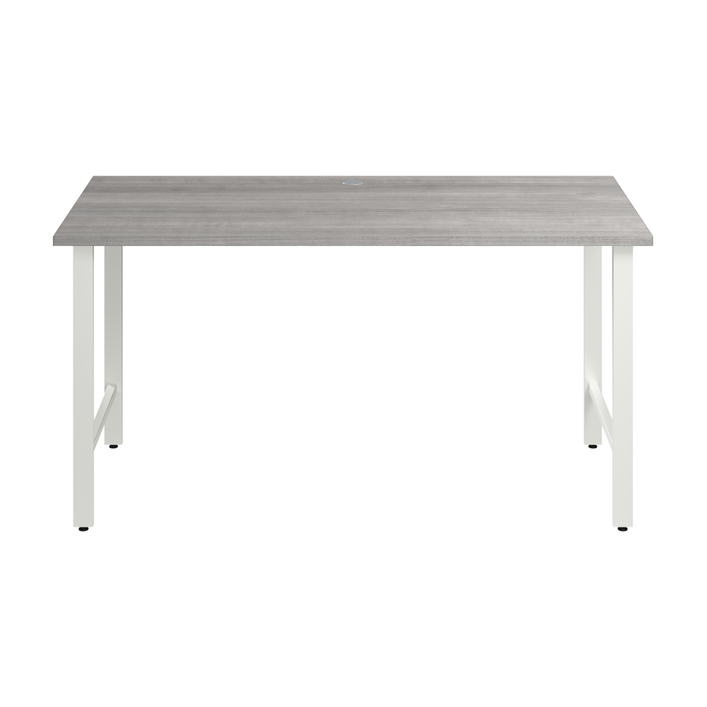 Shop Bush Business Furniture Hustle 60W x 30D Computer Desk with Metal Legs, Image 03, HUD160PG, #color_platinum gray