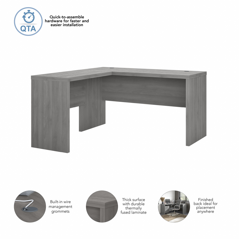 Shop Bush Business Furniture Echo L Shaped Desk, Image 06, ECH026MG, #color_modern gray