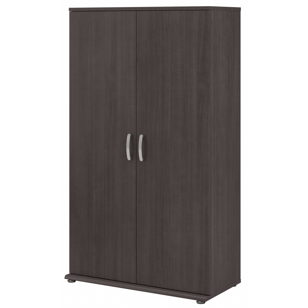 Shop Bush Business Furniture Universal Tall Storage Cabinet with Doors and Shelves, Image 01, UNS136SGK, #color_storm gray