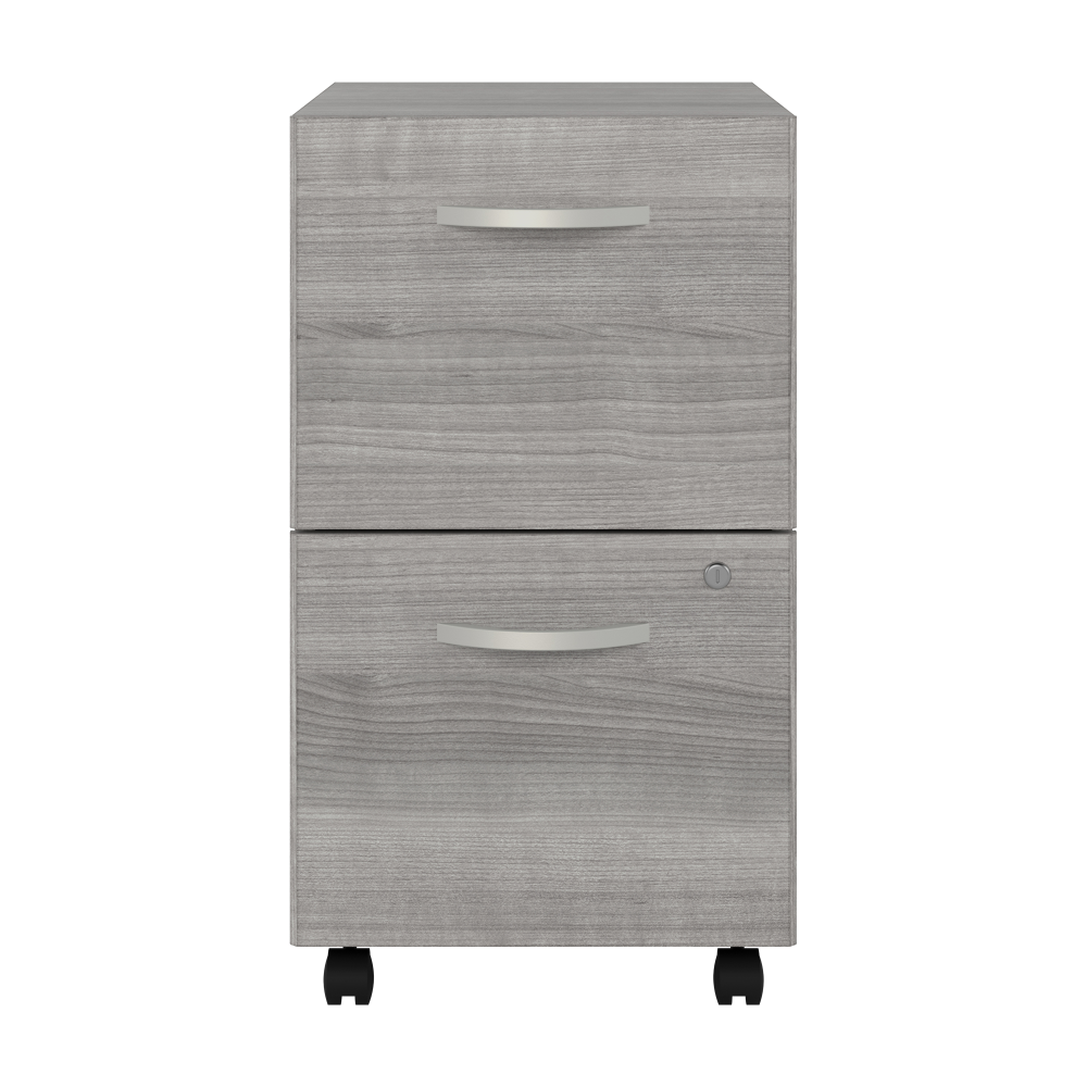 Shop Bush Business Furniture Studio A 2 Drawer Mobile File Cabinet - Assembled, Image 03, SDF116PGSU-Z, #color_platinum gray