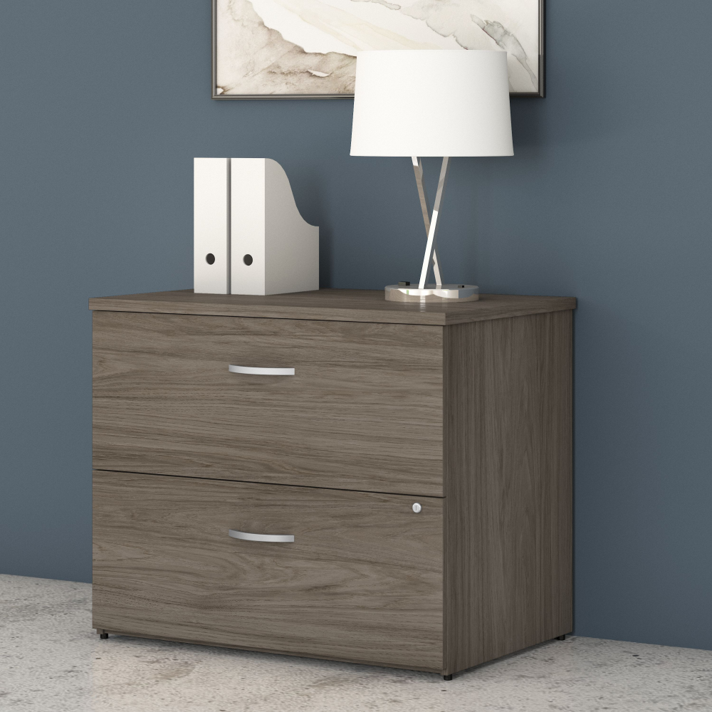 Shop Bush Business Furniture Studio C 2 Drawer Lateral File Cabinet, Image 02, SCF136MHSU, #color_modern hickory