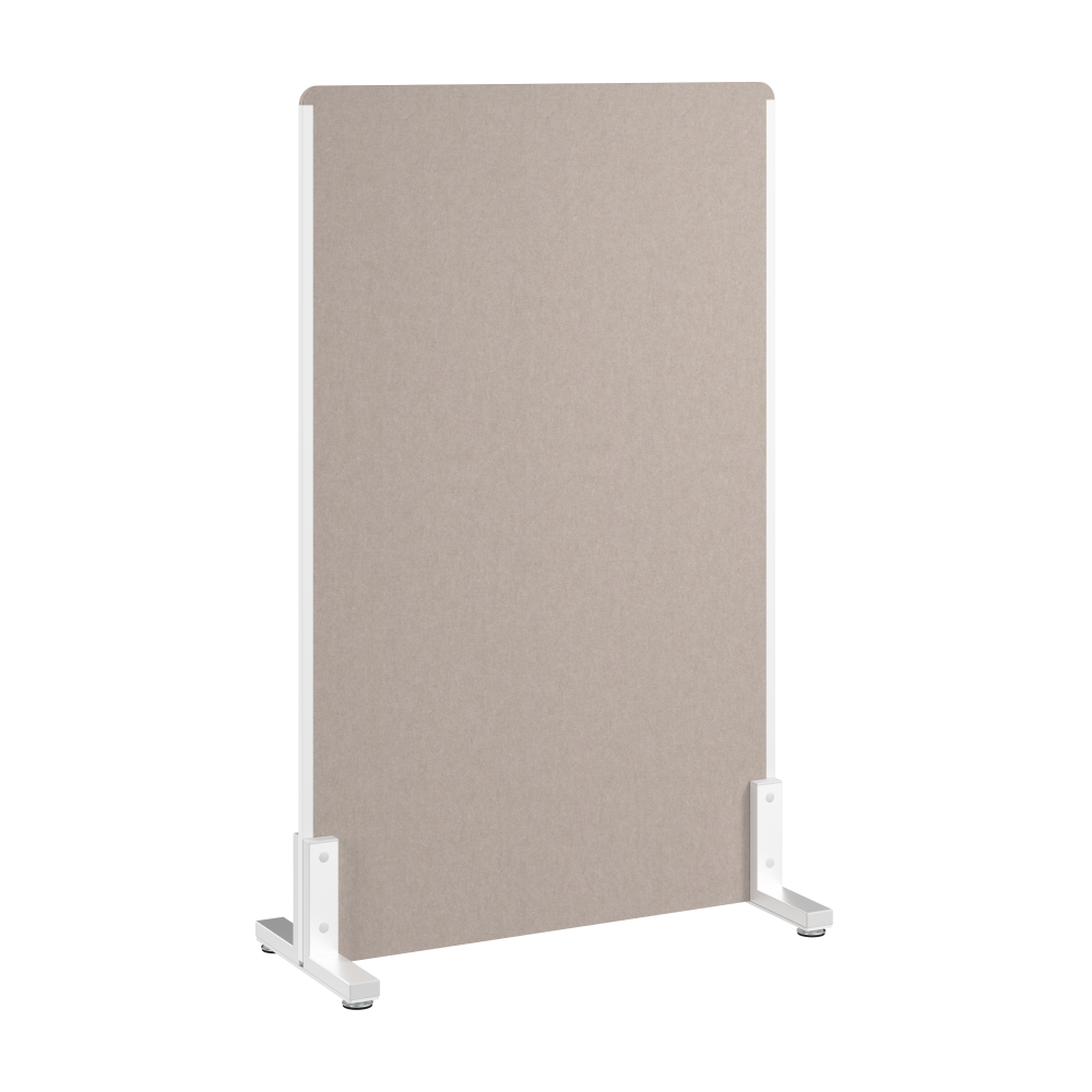 Shop Bush Business Furniture 34W x 55H Freestanding Privacy Screen, Image 01, PSP134WB-03, #color_warm beige