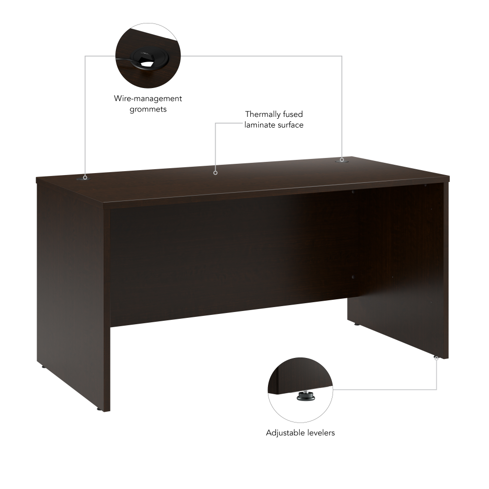 Shop Bush Business Furniture Arrive 60W x 30D Office Desk, Image 07, ARD260MR-Z, #color_mocha cherry