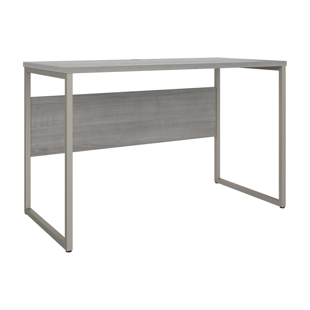 Shop Bush Business Furniture Hybrid 48W x 24D Computer Table Desk with Metal Legs, Image 01, HYD148PG, #color_platinum gray