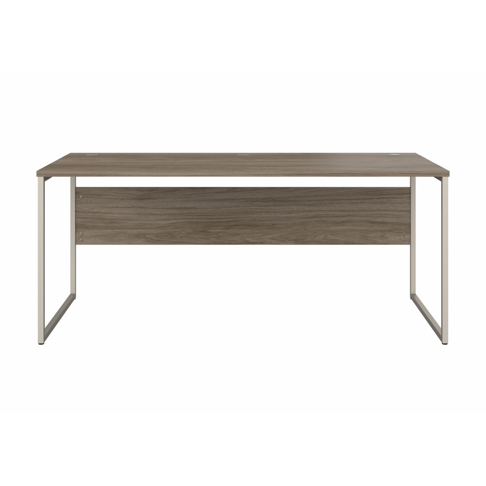 Shop Bush Business Furniture Hybrid 72W x 30D Computer Table Desk with Metal Legs, Image 03, HYD373MH, #color_modern hickory
