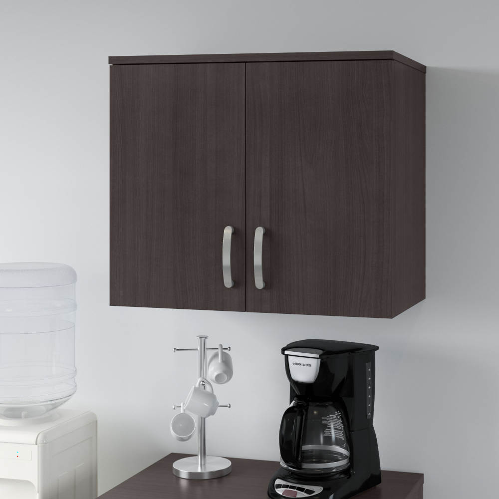 Shop Bush Business Furniture Universal Wall Cabinet with Doors and Shelves, Image 02, UNS428SG, #color_storm gray