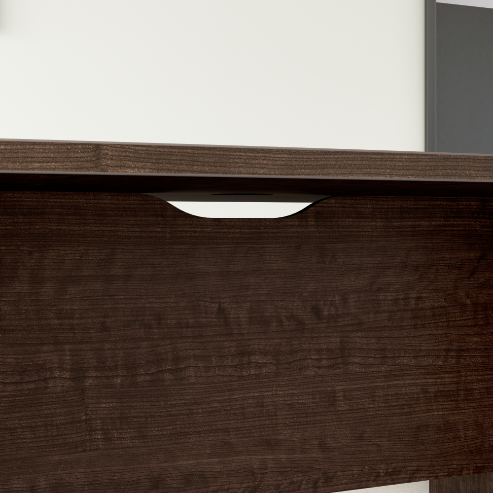Shop Bush Business Furniture 120-inch Office Conference Table with Wood Base, Image 05, 99TB12048MRK, #color_mocha cherry