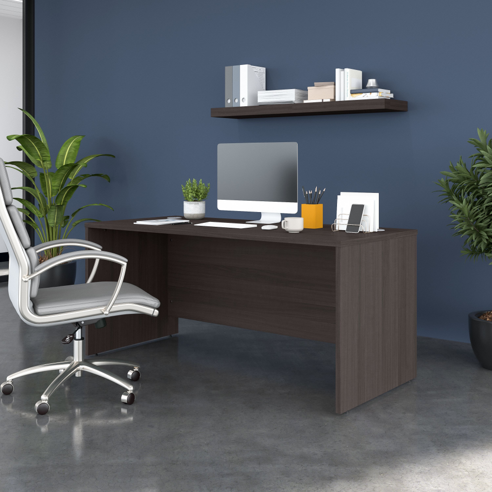 Shop Bush Business Furniture Studio C 66W x 30D Office Desk, Image 02, SCD166SG, #color_storm gray