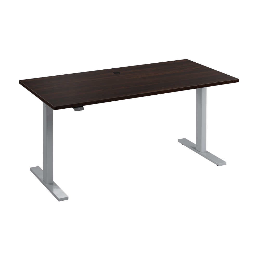 Shop Bush Business Furniture Move 60 Series 60W x 30D Electric Height Adjustable Standing Desk, Image 01, M6S6030BWSK, #color_black walnut/cool gray metallic