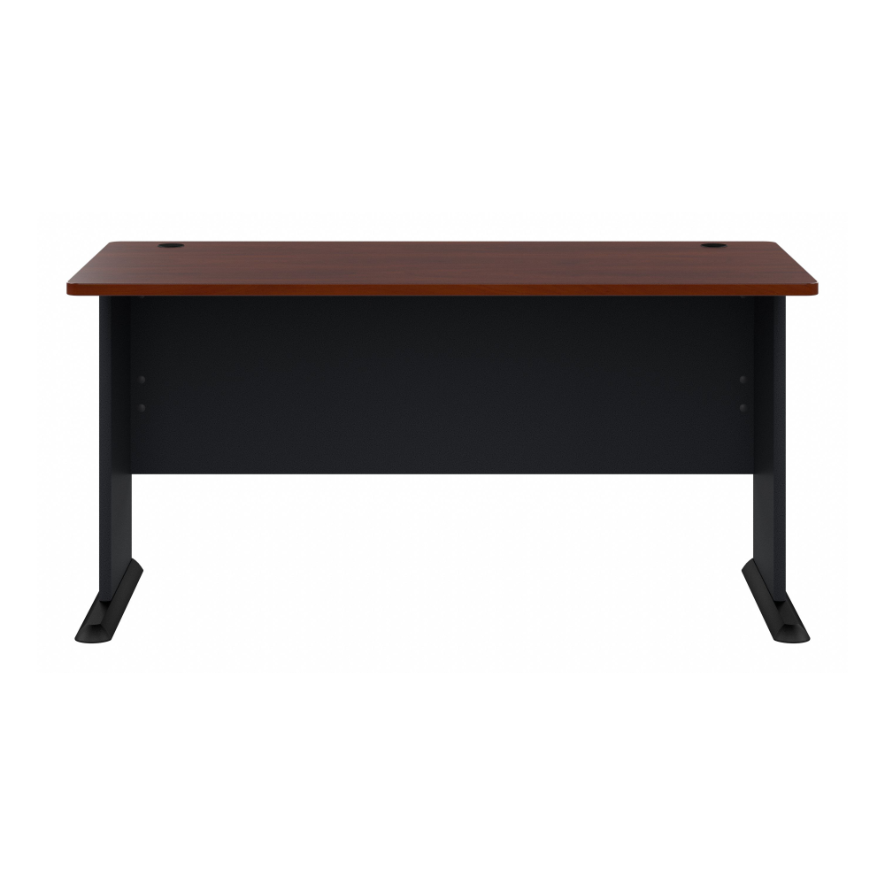 Shop Bush Business Furniture Series A 60W Desk, Image 03, WC90460A, #color_hansen cherry/galaxy