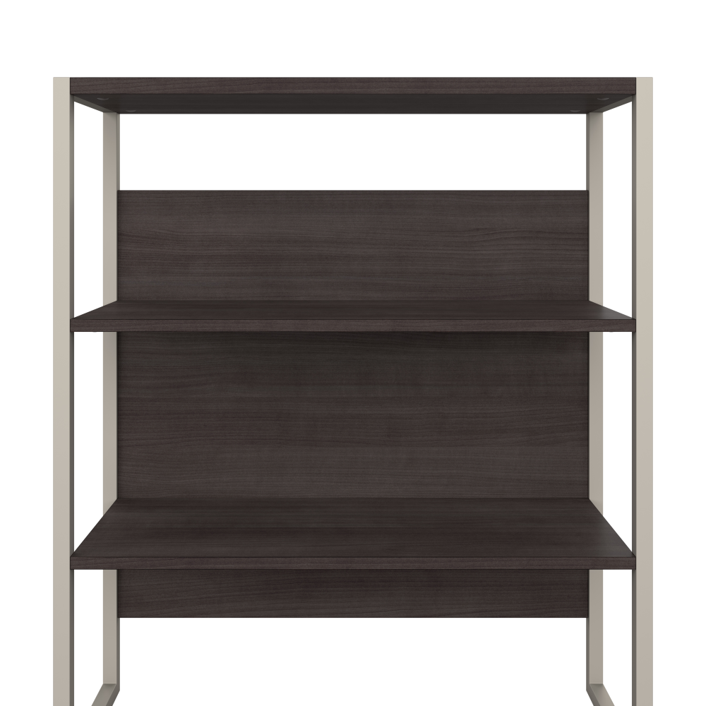 Shop Bush Business Furniture Hybrid 2 Drawer Lateral File Cabinet with Shelves, Image 03, HYB018SGSU, #color_storm gray