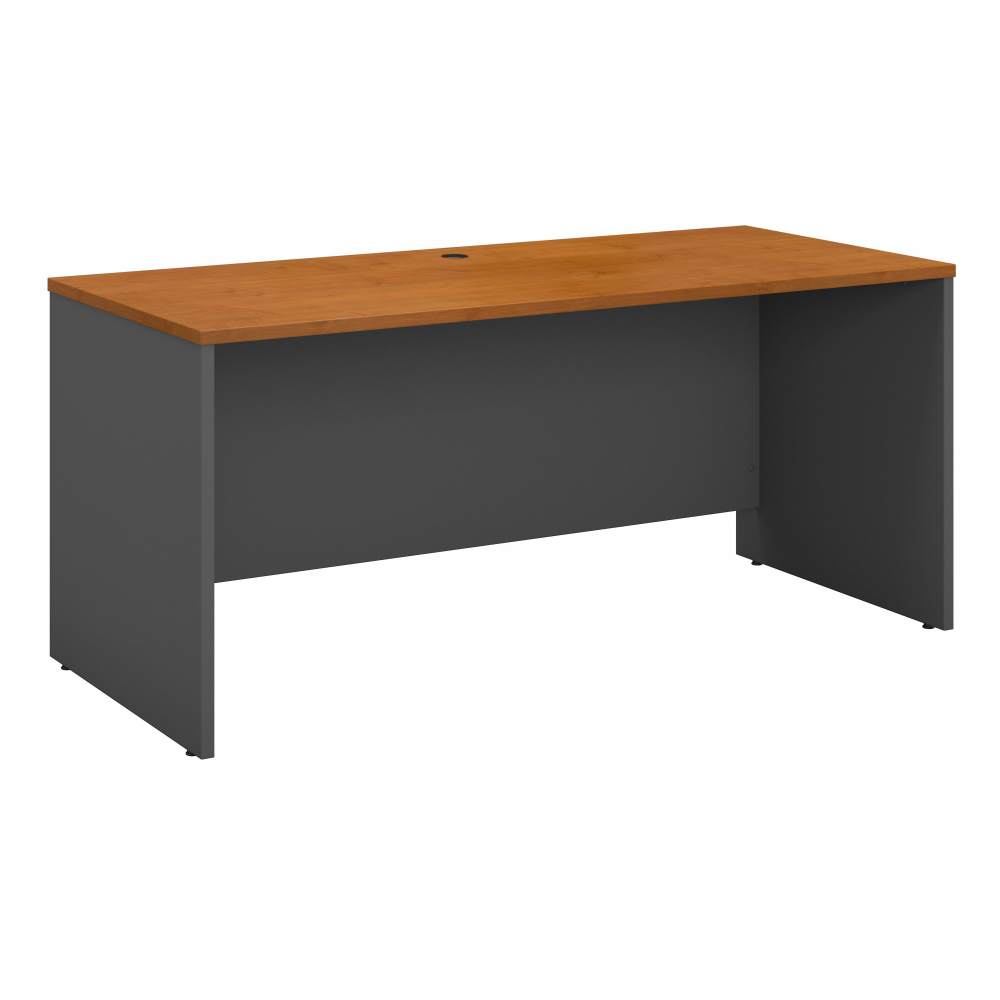 Shop Bush Business Furniture Series C 60W x 24D Credenza Desk, Image 01, WC72461, #color_natural cherry/graphite gray