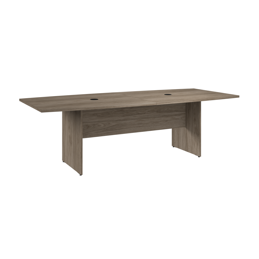 Shop Bush Business Furniture 96-inch Office Conference Table with Wood Base, Image 01, 99TB9642MHK, #color_modern hickory