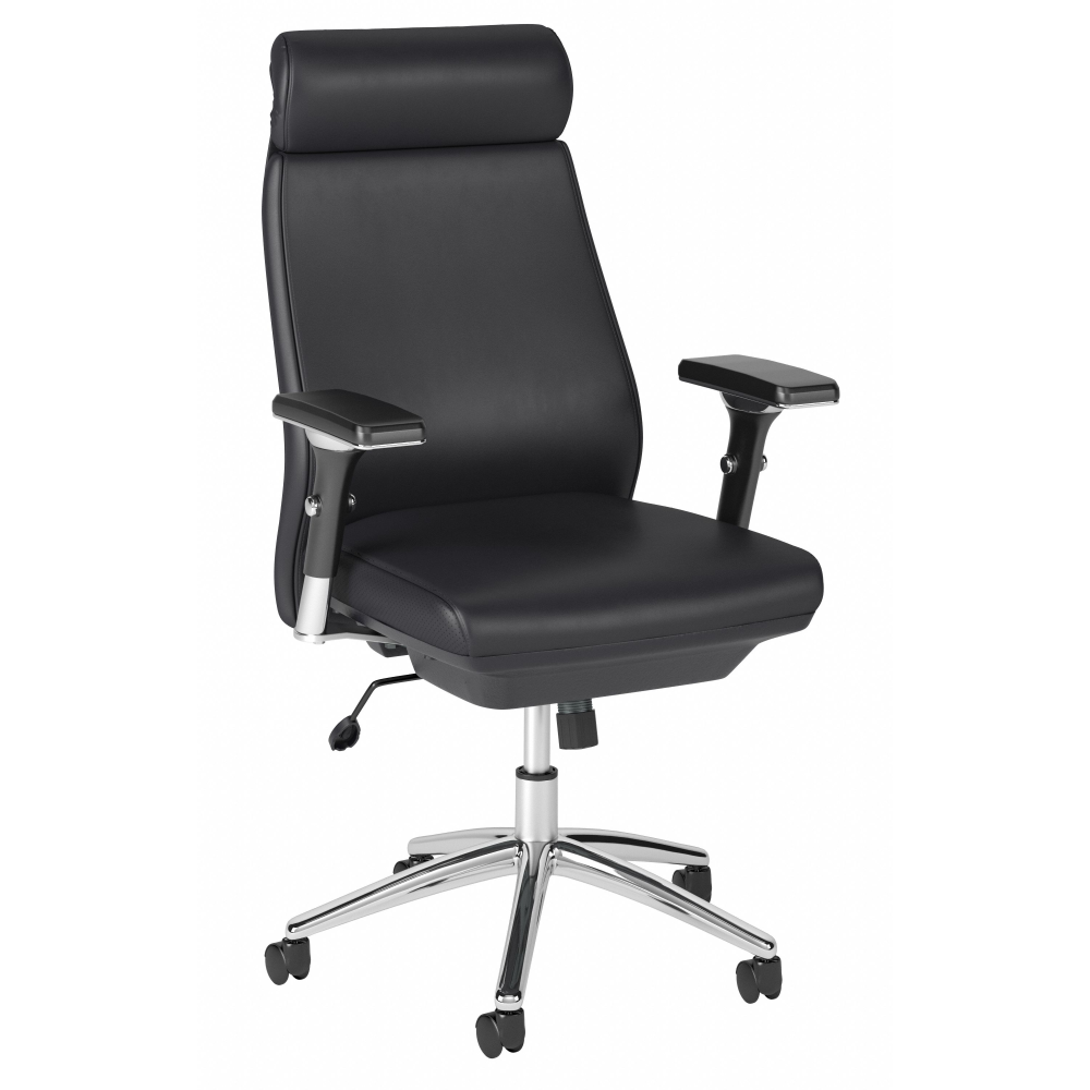 Shop Bush Business Furniture Metropolis High Back Leather Executive Office Chair, Image 01, CH1601BLL-03, #color_black leather