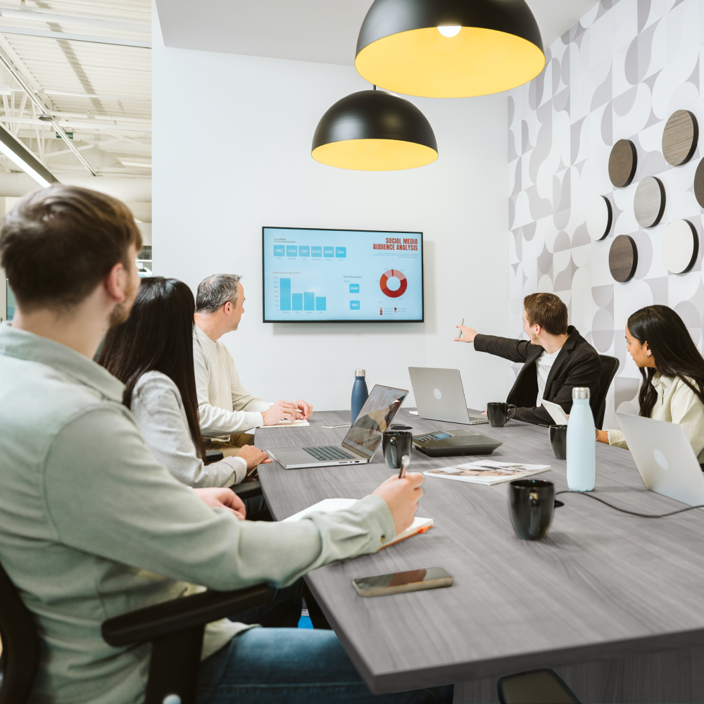 Shop Bush Business Furniture 120-inch Office Conference Table with Wood Base, Image 03, 99TB12048PGK, #color_platinum gray