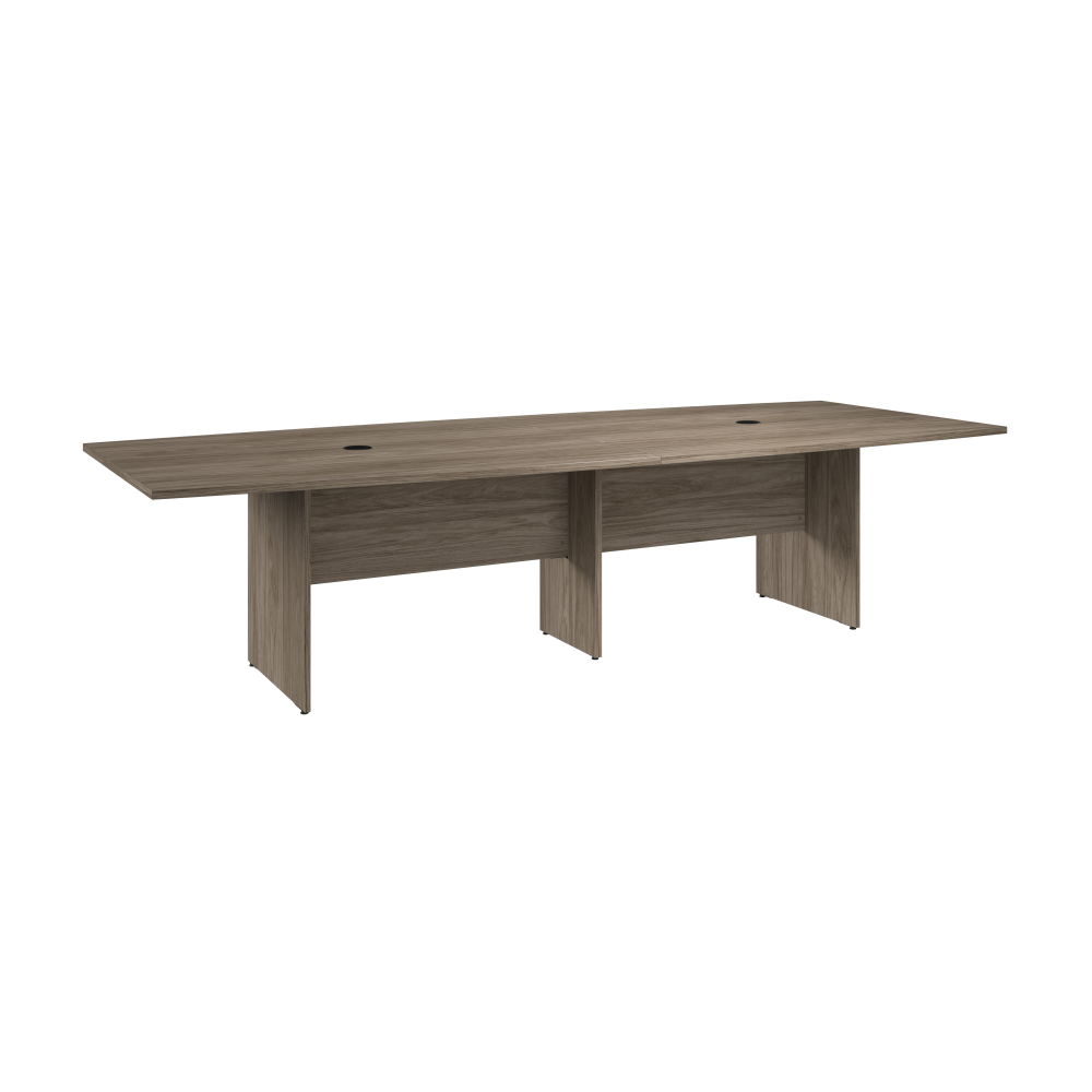 Shop Bush Business Furniture 120-inch Office Conference Table with Wood Base, Image 01, 99TB12048MHK, #color_modern hickory