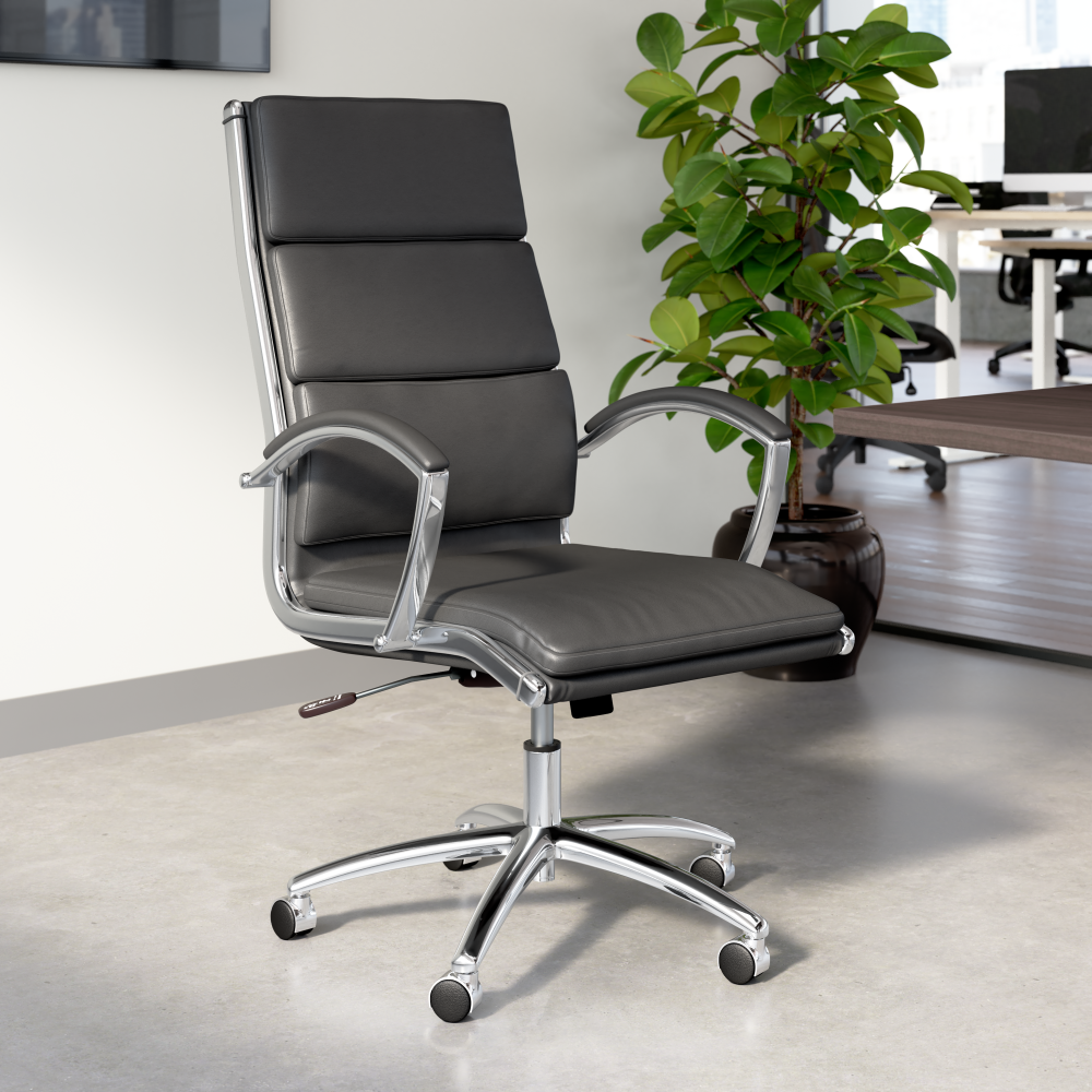 Shop Bush Business Furniture 96-inch Office Conference Table with Chairs, Image 05, CTB001SG, #color_storm gray