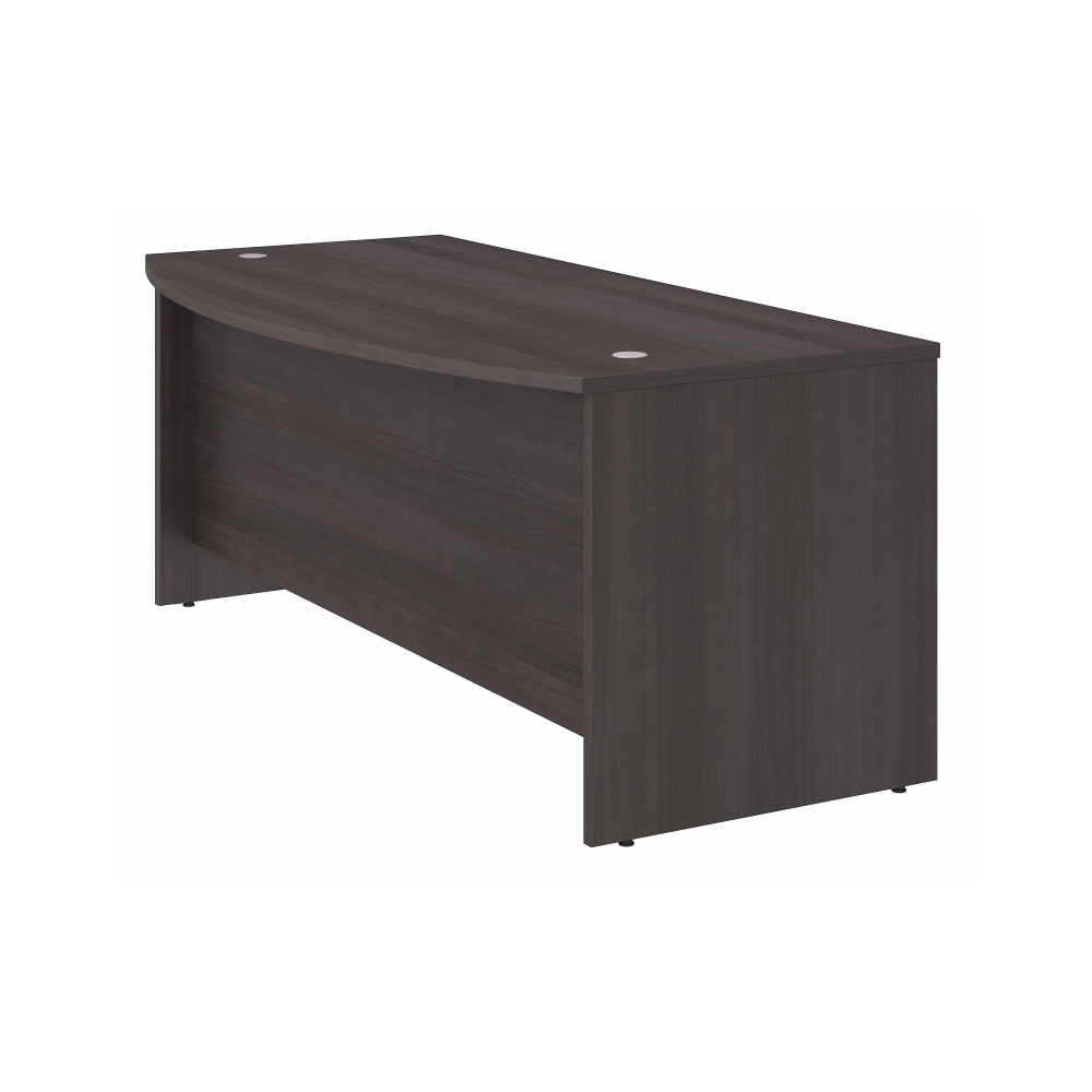 Shop Bush Business Furniture Studio C 72W x 36D Bow Front Desk, Image 03, SCD172SG, #color_storm gray