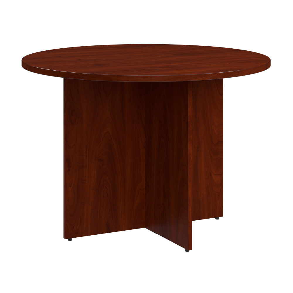 Shop Bush Business Furniture 42-inch Round Conference Table with Wood Base, Image 01, 99TB42RHC, #color_hansen cherry